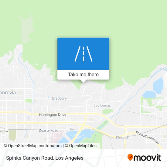 Mapa de Spinks Canyon Road