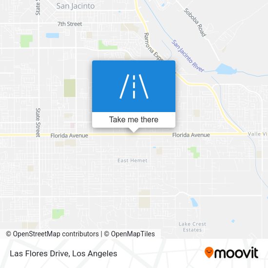 Las Flores Drive map