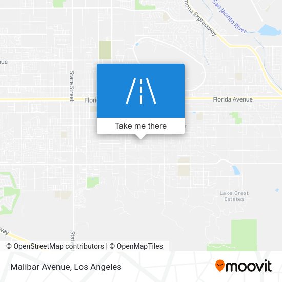 Mapa de Malibar Avenue