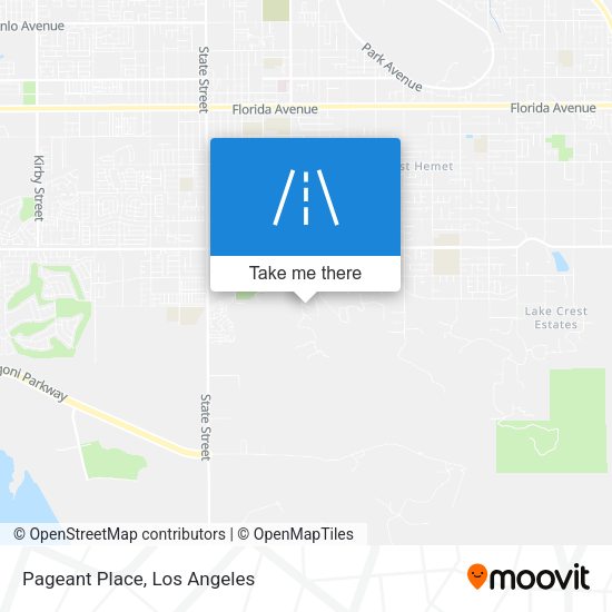 Mapa de Pageant Place
