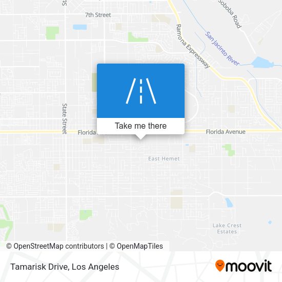 Tamarisk Drive map