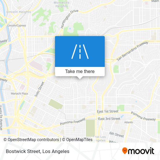 Bostwick Street map
