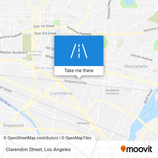 Clarendon Street map