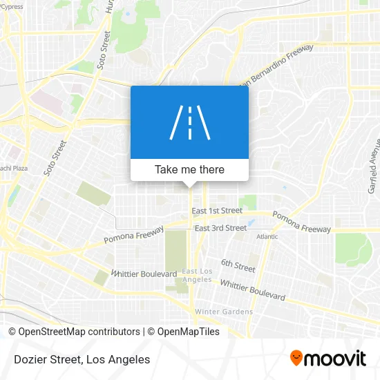 Dozier Street map