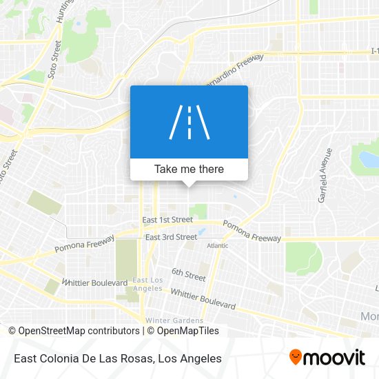East Colonia De Las Rosas map