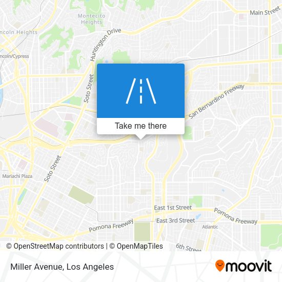 Mapa de Miller Avenue