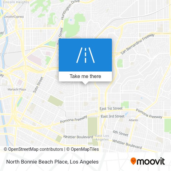 Mapa de North Bonnie Beach Place