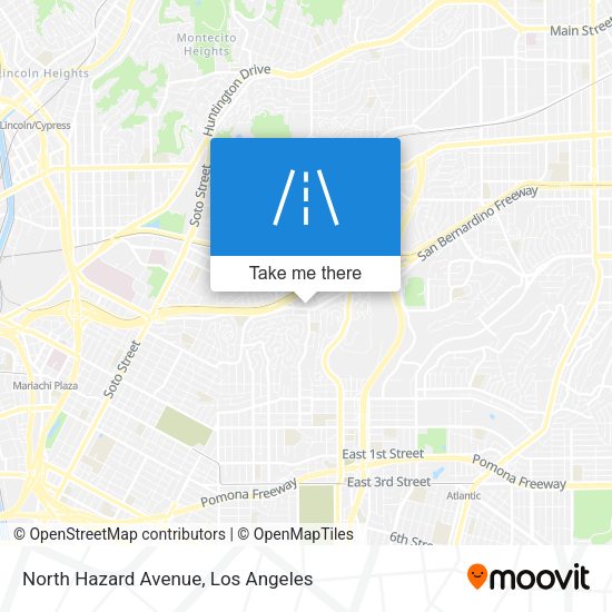 Mapa de North Hazard Avenue