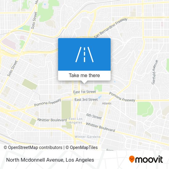 North Mcdonnell Avenue map