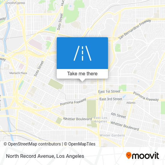 North Record Avenue map