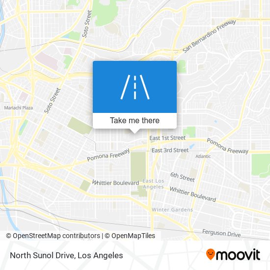 North Sunol Drive map