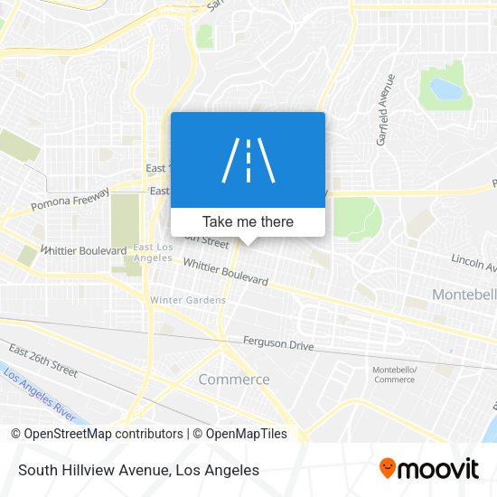 South Hillview Avenue map