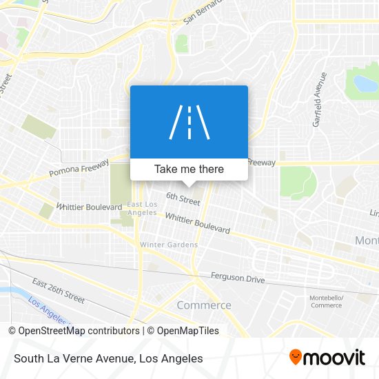 Mapa de South La Verne Avenue