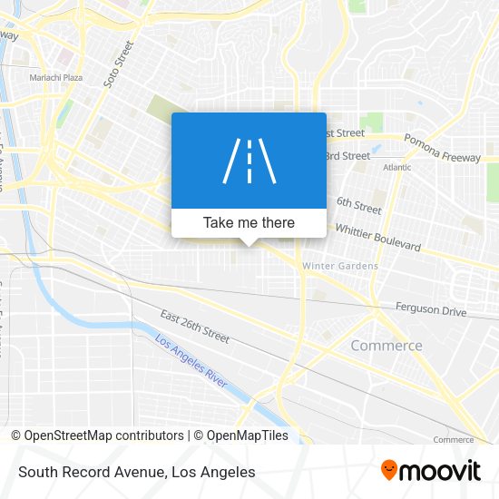 South Record Avenue map