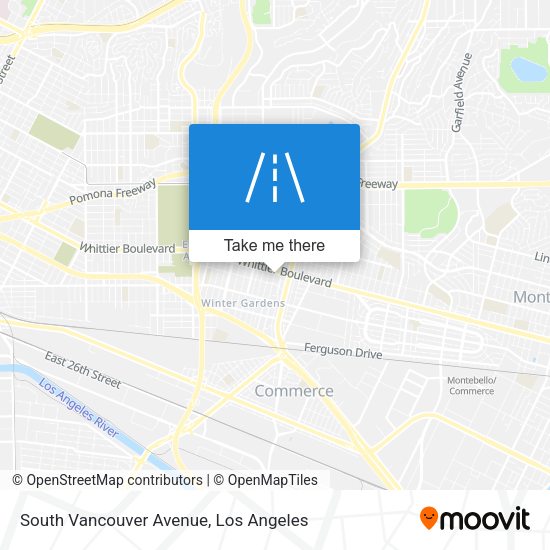 South Vancouver Avenue map