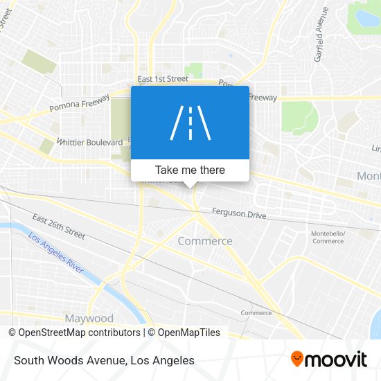 Mapa de South Woods Avenue