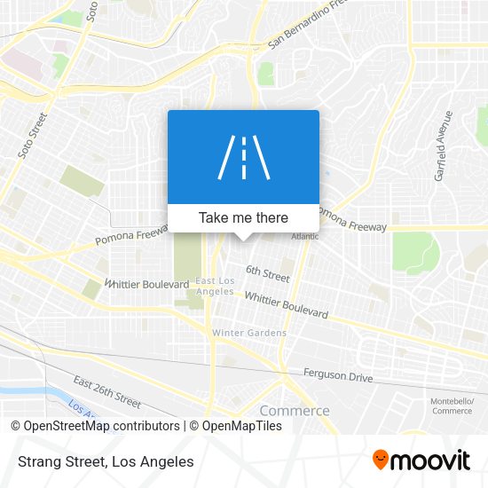 Mapa de Strang Street