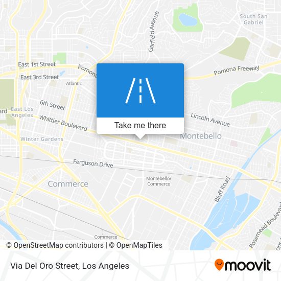 Via Del Oro Street map
