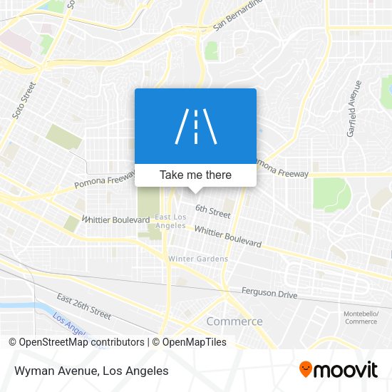 Mapa de Wyman Avenue