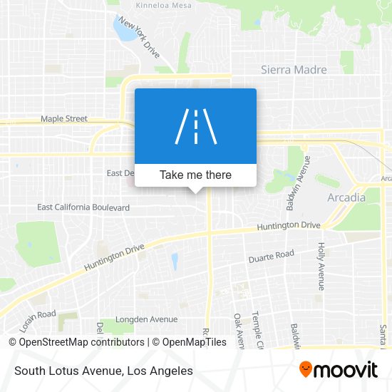 Mapa de South Lotus Avenue