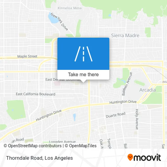 Thorndale Road map