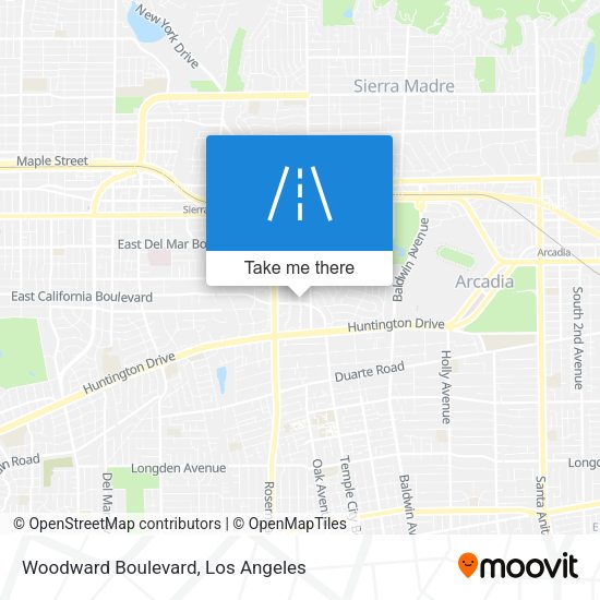 Mapa de Woodward Boulevard