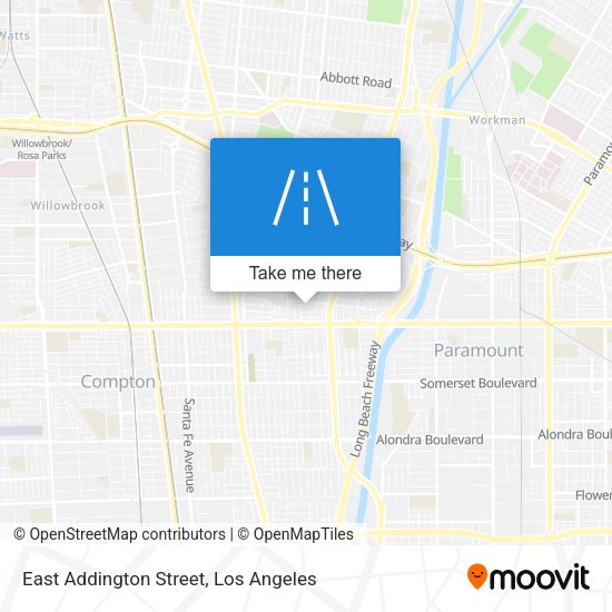 East Addington Street map