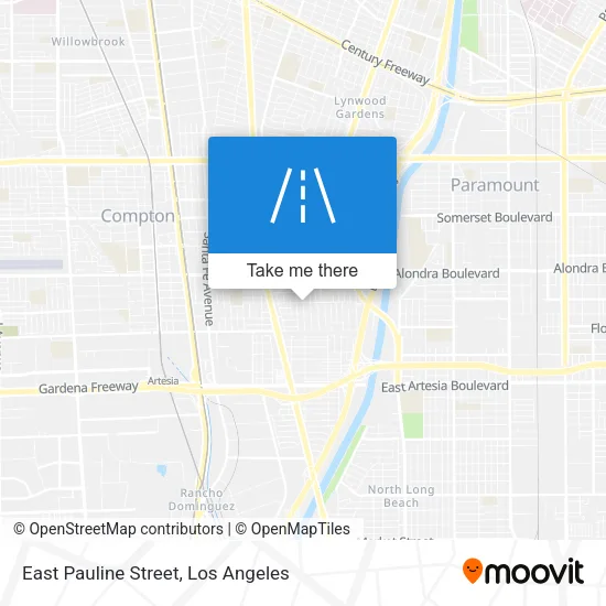 East Pauline Street map