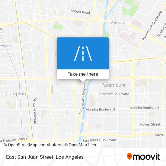 East San Juan Street map