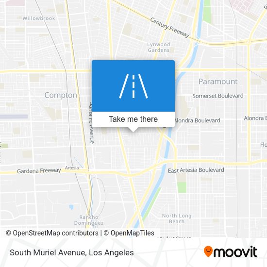 South Muriel Avenue map