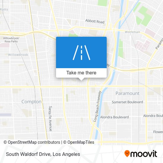 Mapa de South Waldorf Drive