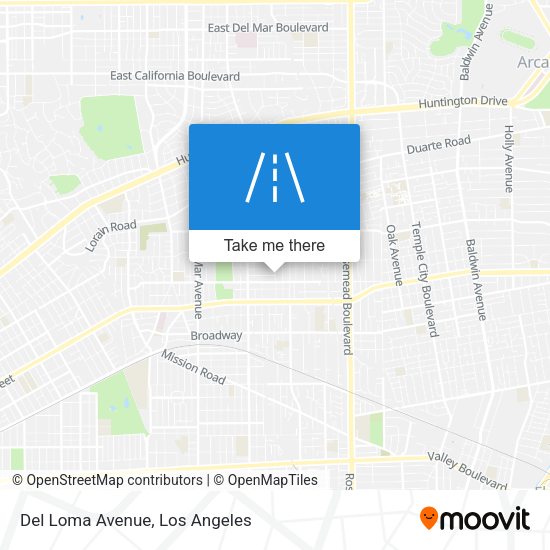 Mapa de Del Loma Avenue