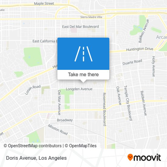 Mapa de Doris Avenue