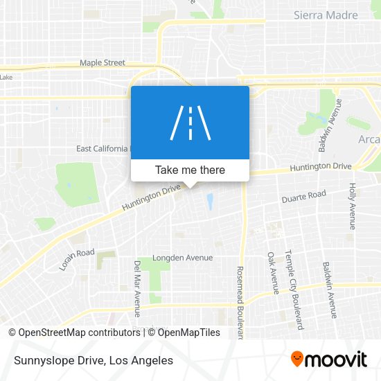Sunnyslope Drive map