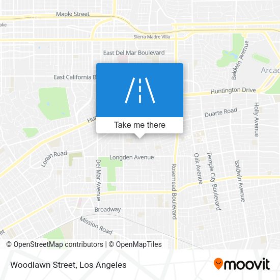 Mapa de Woodlawn Street