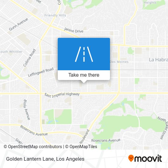Mapa de Golden Lantern Lane