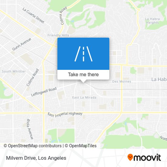 Mapa de Milvern Drive