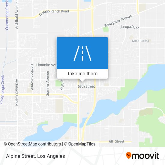 Mapa de Alpine Street