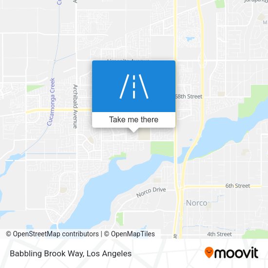 Babbling Brook Way map