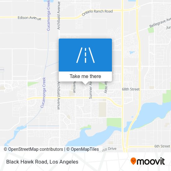 Mapa de Black Hawk Road