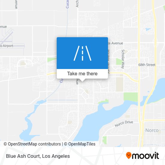 Mapa de Blue Ash Court