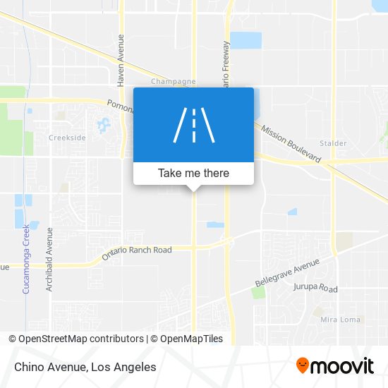 Chino Avenue map