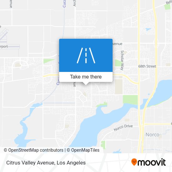 Citrus Valley Avenue map
