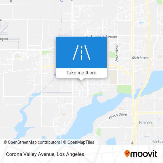 Corona Valley Avenue map