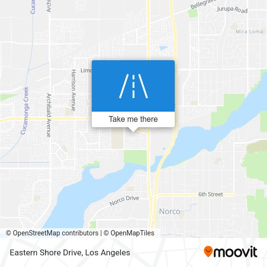 Eastern Shore Drive map