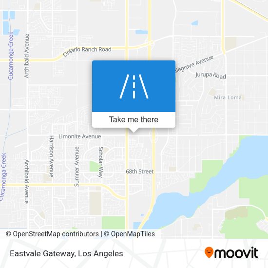 Mapa de Eastvale Gateway