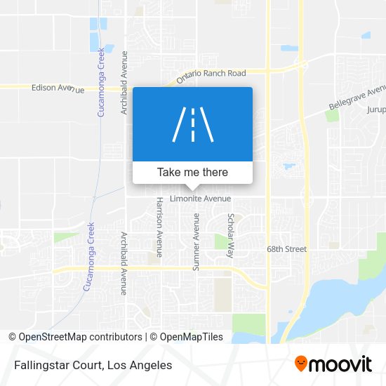 Fallingstar Court map