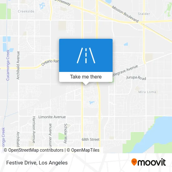 Festive Drive map