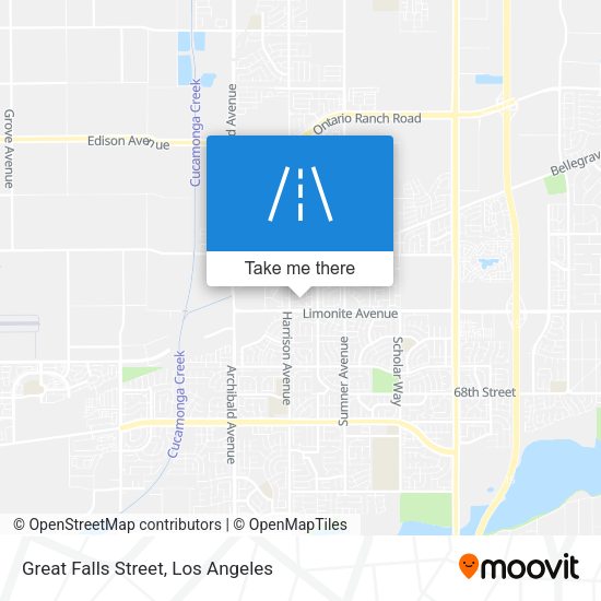 Mapa de Great Falls Street