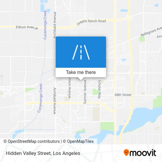 Hidden Valley Street map